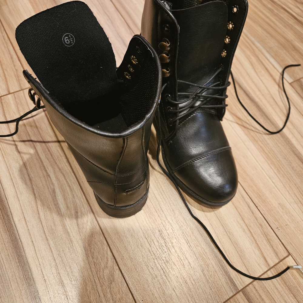 Kids Black Boots
